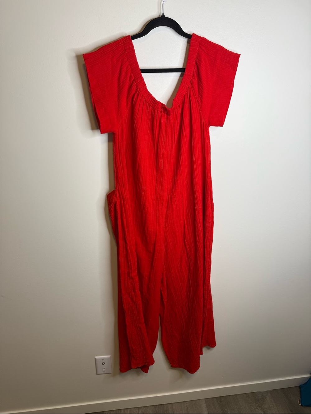 Mara Hoffman Swim red Blanche Wide Leg Jumpsuit Size Small - Picture 10 of 10